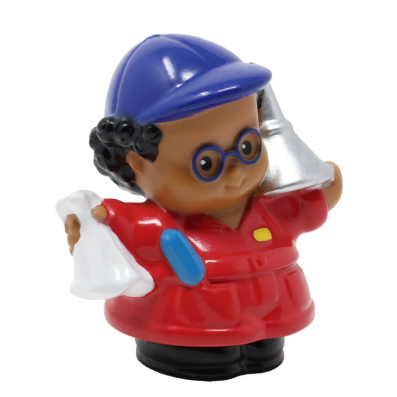 Replacement Part for Collectible Fisher-Price Little People Zoom Around Racing Ramps Garage Playset L1343 - Replacement Auto Mechanic Attendant Michael with Pretend Oil Can and Rag