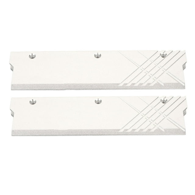 Computer Water Cooling Heatsink, Aluminum Alloy DDR5 Memory Cooler with Heat Dissipation Tape for DDR5 Memory Modules Computer Water Cooling System Accessories