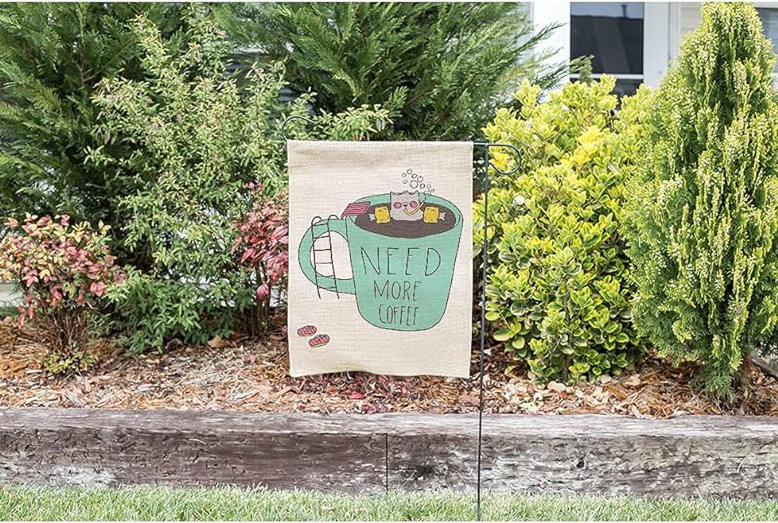 Sloth Garden Flag Vertical Double Sided Brown Animal Sleeping on Tree Branch Don't Worry Be Happy House Flags Home Burlap Banners for Outdoor Decor Lawn