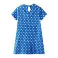 thumbnail image 4 of Maxcozy Kids Toddler Girls Cotton Casual Cartoon Polka Dots Mermaid Sundress Tutu Dresses 6-7T, 4 of 8