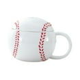 thumbnail image 2 of Taza de café de cerámica, taza de fútbol, ​​taza de té, regalos para entrenadores, fanáticos, jugadores, divertidos y populares. Béisbol, 2 of 9