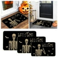 thumbnail image 2 of Halloween Skeleton Decorative Mat Non- Indoor Outdoor Floor Rug for Kitchen Bathroom Entrance Porch Party, 2 of 6