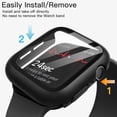 thumbnail image 4 of JETech Case with Screen Protector for Apple Watch Series 10 46mm, Overall Protective Cover, Built-in Tempered Glass Film High Sensitivity, 2 Pack (Black), 4 of 6