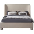 thumbnail image 3 of Meridian Furniture Penny Beige Fabric Full Bed, 3 of 8