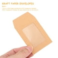 thumbnail image 3 of KAKOWELY Kraft Paper Envelopes 25pcs File Pouch Kraft Paper Cards Envelopes Document Storage Organizer3.15"X2.36"X0.24", 3 of 5