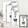thumbnail image 4 of Designart 'Black and White Portrait of Woman Wearing Evening Dress' Modern Framed Canvas Wall Art Print, 4 of 5
