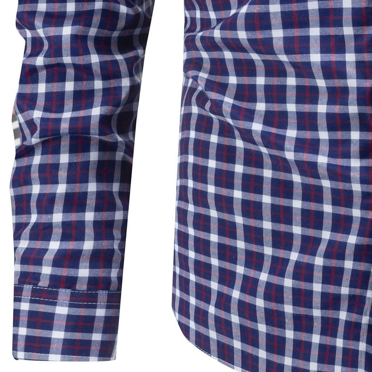 Men's Dress Shirt Long Sleeve Business Bamboo Fiber Shirt Regular Fit  Causal Non Iron Shirt with Pocket Navy A XXL - Walmart.com