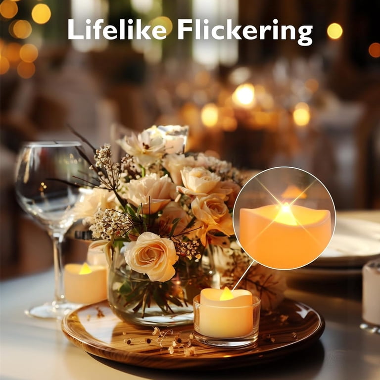 Homemory Flameless LED Tea Lights, 12-Pack photo 5