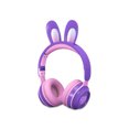 thumbnail image 2 of Moyic Auriculares LED Micro USB Recargable Auriculares con control de volumen Sonido compatible con Bluetooth Auriculares portátiles de oficina para Cables de audio/vídeo Púrpura, 2 of 8