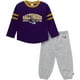 thumbnail image 1 of Geber Conjunto de camiseta y pantalones deportivos unisex para bebé de la NFL Ravens 2T, 1 of 1