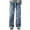 Blue, variant on Akafmk Men's Relaxed Fitting Jeans Casual Wide-Leg Pants Solid Color Loose Denim Pants Carpenter Jeans with Pockets Blue M
