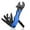 blue, variant on Outdoor camping multi-function wrench pliers multi-purpose adjustable wrench folding knife saw wrench combination tool