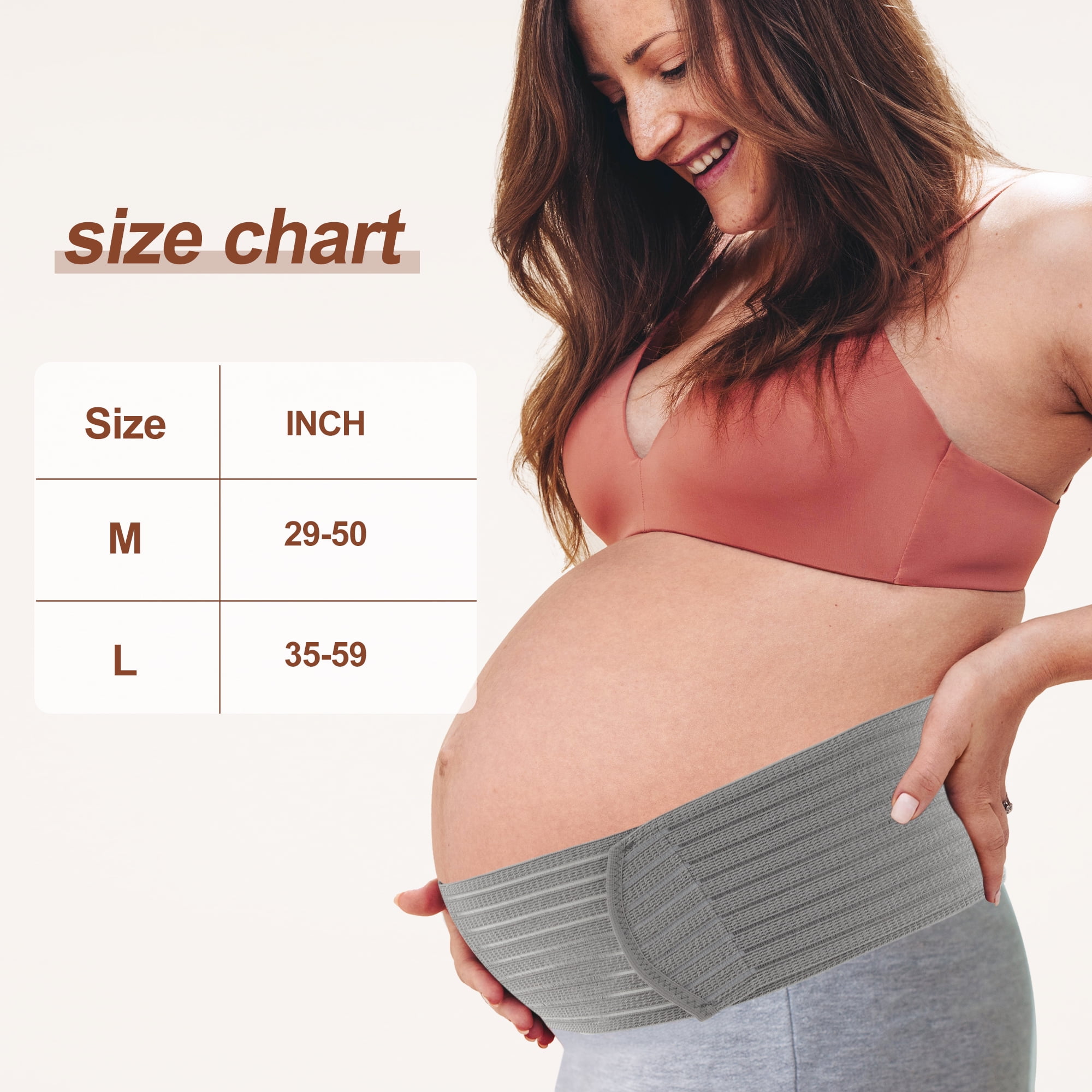 Unique Bargains Adjustable Pregnancy Belly Band 1 Pc Medium Gray