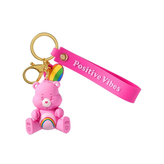 Care Bears Cheer Bear Positive Vibes 3D PVC Keychain Charm
