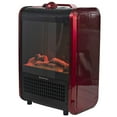 thumbnail image 1 of Comfort Zone Portable Electric Freestanding Tabletop Fireplace Space Heater, Red, 1 of 9
