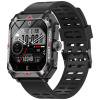 Reloj inteligente Pantalla táctil HD Más de 100 modos deportivos Rastreador de pasos (negro)