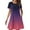 Hot Pink, variant on Womens V Neck Cross Wrap Waist Cinched Swing Midi Dress Flowy Romantic Tea Party Brunch Dress Green XL