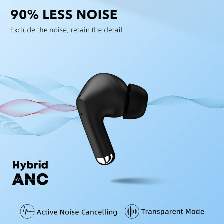 Stage Hero6 ANC true wireless earbuds active noise cancellation and transparent mode Bluetooth 5.2 wireless earphones with 4 microphones for call