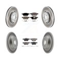 thumbnail image 1 of Transit Auto Front Rear Coated Disc Brake Rotors and Semi-Metallic Pads Kit for Car Lincoln MKC KGF-100689, 1 of 11