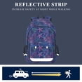 thumbnail image 5 of FORMRS Unisex School Backpack 17" Student Travel Bag with Laptop Compartment, Neon Pink Starfish, 5 of 7