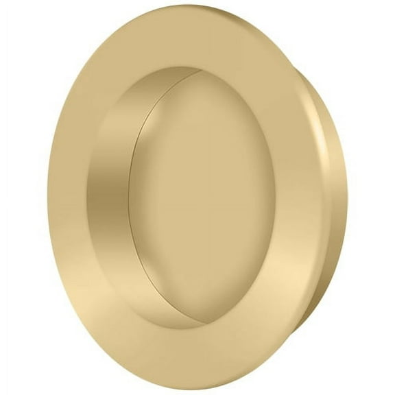FP238U4 2-3/8" Round Flush Pull - Satin Brass