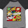 thumbnail image 4 of Inktastic My Grandma Loves Me Boys or Girls Baby Bodysuit, 4 of 5