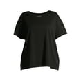 thumbnail image 2 of Terra & Sky Women's Plus Size Relaxed Crewneck T-Shirt, 2 of 6