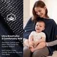 thumbnail image 4 of Momcozy Nursing Cover for Breastfeeding, Breathable Soft Privacy Poncho, Multi-Use Nursing Shawl, Portable Breast Feeding Covers for Women, Includes Laundry Bag, 4 of 7
