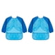 thumbnail image 1 of 2 piezas azul niños delantal impermeable arte delantal niños niño cocina pintura, 1 of 9