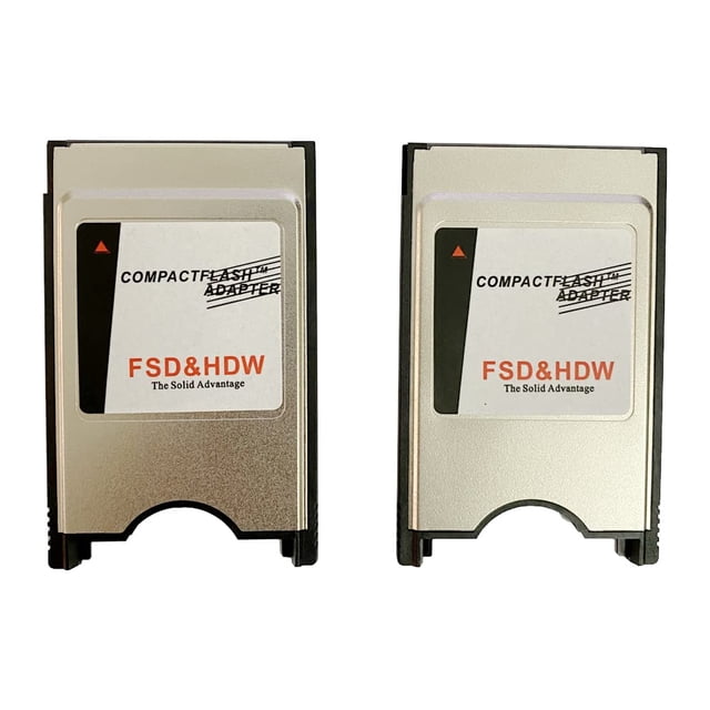 Adaptador de tarjeta de memoria CF, adaptador PCMCIA Ata, lector de adaptador de PC CF tipo I a PCMCIA (paquete de 2)