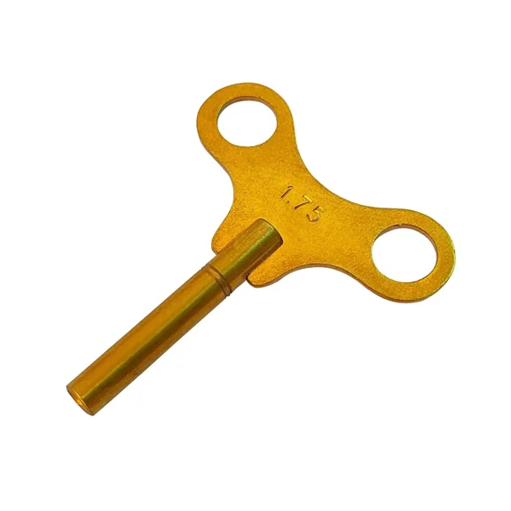 Brass Replacement Clock Key For Key Wind Clocks Size 000 / 1.75 mm - Clock Tool
