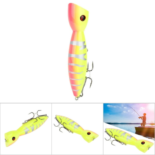 Plastic 3D Fish Eye Large Popper Lifelike Artificial Hard Bait Fishing  Lures Fish Tackle AccessoryPink 