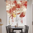 thumbnail image 3 of Red Ombre Tie Up Curtains for Windows, Adjustable Balloon Window Shades, Gradient Abstract Art Vintage Kitchen Window Treatments Adjustable Roll Up Curtain for Basement/Nursery 52"x45", 3 of 8