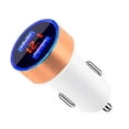 thumbnail image 4 of Sidaley de pantalla de dígitos para teléfono móvil de coche, medidor de voltaje, adaptador de carga USB portátil para accesorios de enchufe Teléfono y Comunicación Oro blanco, 4 of 6