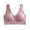 Pink, variant on Front Close Bras for Women Wireless Comfortable Bra Full Coverage Supportive Wide Strap Lightweight Bra Solid Bra