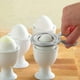 thumbnail image 4 of Tijeras de Acero Inoxidable para Despuntar Huevos | Cortador y Abridor de Huevos Pasados Por Agua | Mango Ergonómico para Despuntar Huevos Fácilmente | Incluye 1 Cortador, 4 of 5