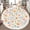 Color 1, variant on Washable Non Slip 6ft Round Rug, cute whales swim sea Whale starfish waves Circle Area Rugs with Tassels Carpet for Nursery Bedroom Living Room Playroom Tent rug Tent Castle