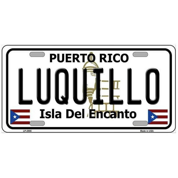 Luquillo Puerto Rico Novelt Metal Novelty License Plate LP-2855