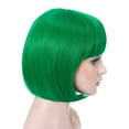 thumbnail image 2 of OneDor SW-482 Green Costume Wigs with Adjustable Elastic Strap for Adults, 2 of 7