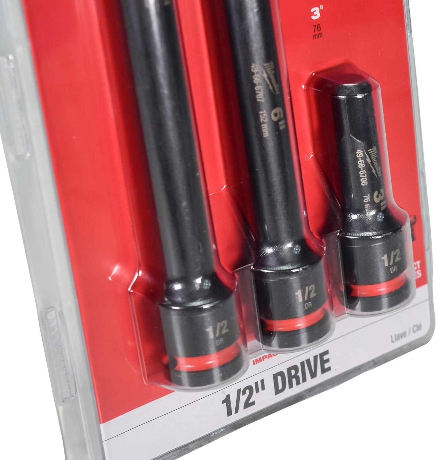 Milwaukee Tool 3PC SHOCKWAVE Impact Duty  1/2"Drive Extension Set