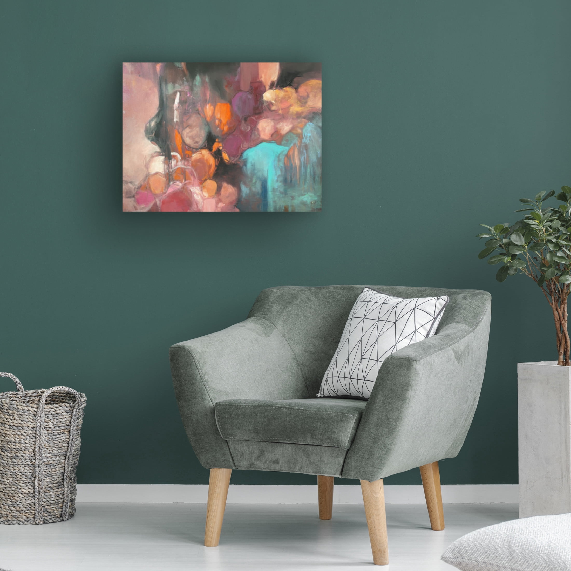 Canvas Wall Art - Julia Purinton 'A Piece Of My Heart' Wall Art for Living Room, Bedroom, or Office D?cor by Trademark Fine Art - 24 x 18 Inches