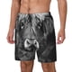 thumbnail image 1 of Balery Geometric Bull Design Bañador para hombre, shorts de playa de secado rápido con entrepierna y forro de compresión-Medium, 1 of 6