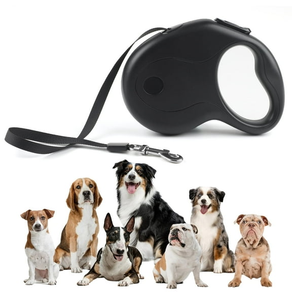 Charkool 16.4ft Retractable Dog Leash with Anti-Slip Handle One-Hand Brake,dog leash for Medium dogs
