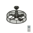 thumbnail image 3 of Hunter - Seattle Indoor Ceiling Fan With Light, Remote, 21-inch, Noble Bronze, Casual-style, 3-speed DC Motor, 50738, for Living Rooms, Bedrooms, 3 of 10