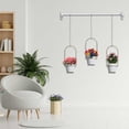 thumbnail image 4 of Vwrxbz Hanging Flower Pots with Retractable Hanging Rods for Gardening Wall Baskets, 4 of 9