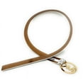 thumbnail image 3 of Michael Kors Signature Monogram MK Logo Round Buckle Women's Belt, Vanilla, Large, 3 of 5