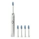 thumbnail image 2 of Cepillo de dientes eléctrico con 5 cabezales y 6 modos - 45000/min, impermeable IPX7, batería de 60 días, carga USB, blanco/azul/rosa, 2 of 8