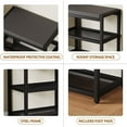 thumbnail image 6 of Small Shoe Bench Shoe Rack Storage Bench Entryway Bench Shoe Shelf with Seat Cushion, Stable Shoe Organizer for Entryway, Living Room, Bench Seat Holds Up to 300 lb, (17"x 10"x 16", L x W x H), 6 of 18