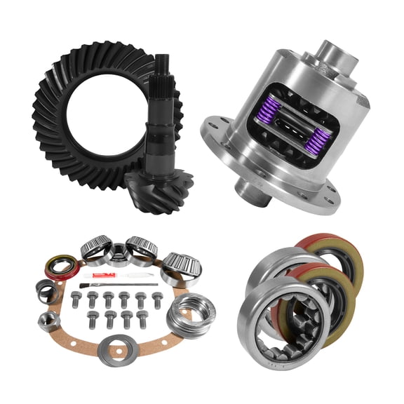 7.5" GM 4.11 Rear Ring & Pinion, Install Kit, 26spl Posi, 2.25" Axle Bearings