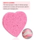 thumbnail image 3 of Soidarity Paquete de 10 esponjas de limpieza de la piel esponja de celulosa de limpieza profunda esponjas de limpieza facial en forma de corazón Type6 NO6 Soidarity CE001648-01, 3 of 6